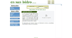 Desktop Screenshot of ensanisidro.com.ar